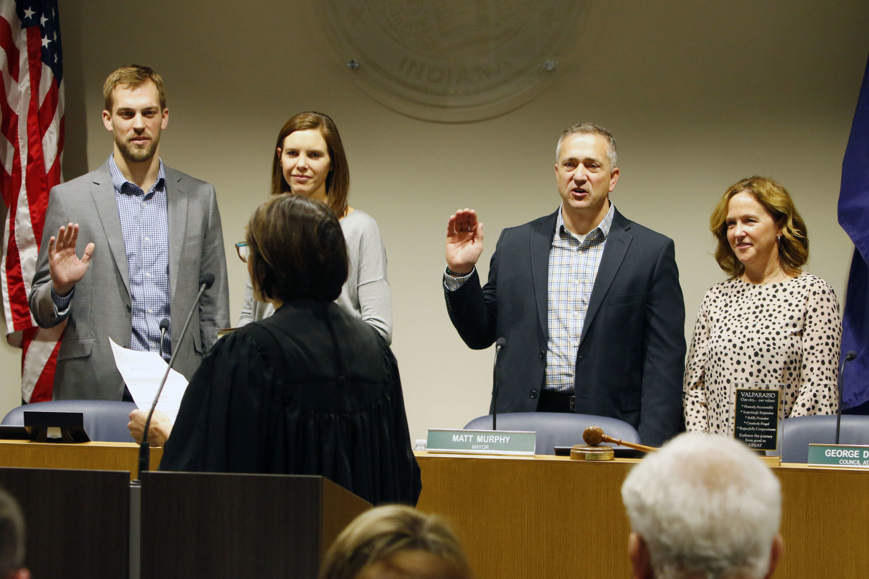 Valparaiso City Council Members and Mayor Sworn-In
